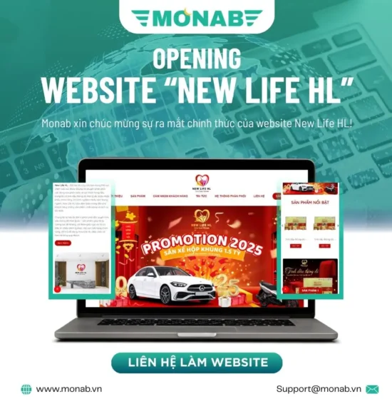 Xây dựng website New Life HL