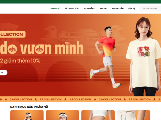 Xây dựng website thời trang thể thao nữ thương hiệu SWS Sprot